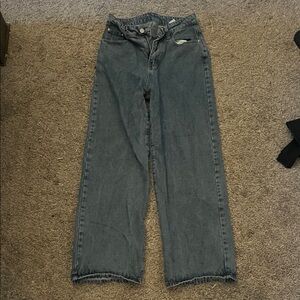 Stylish Gray Women's Straight Leg Jeans